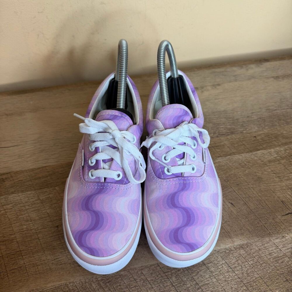 NEW Women’s 5 Vans Era Stacked Gradient Platform Sneakers shoes Pink Purple - Picture 3 of 8